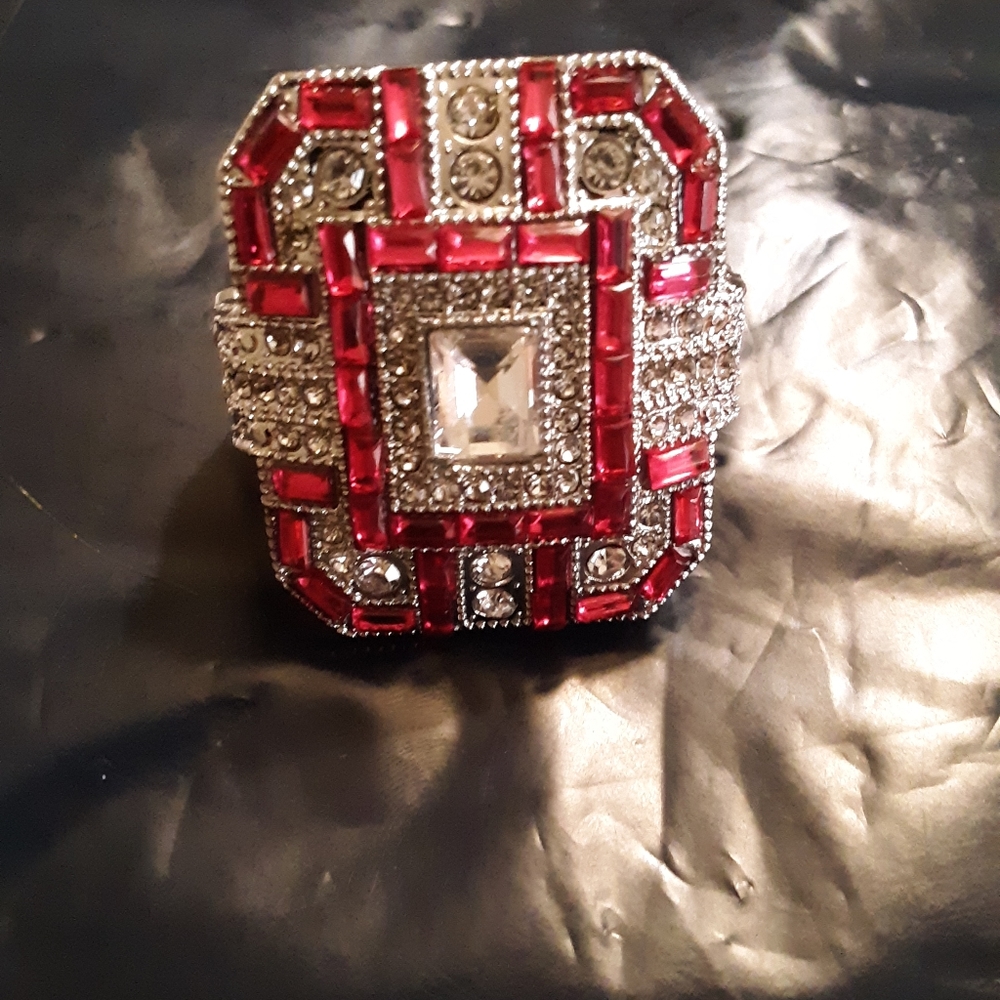 Large statement Ring also in saffiar blue the red ruby has sold. sapphire blue